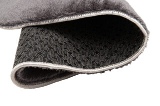 Vloerkleed Cuddle Rond Antislip Antraciet Hoogpolig