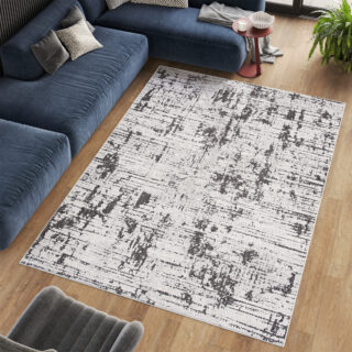 Vloerkleed Lotus Licht Antraciet Design Modern Woonsfeer Duurzaam