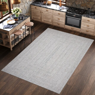 Vloerkleed Melissa Grijs Melange Geometrisch Indoor Outdoor