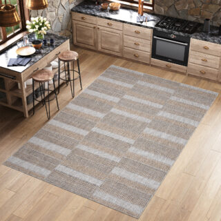 Vloerkleed Melissa Bruin Grijs Rechthoeken Indoor Outdoor