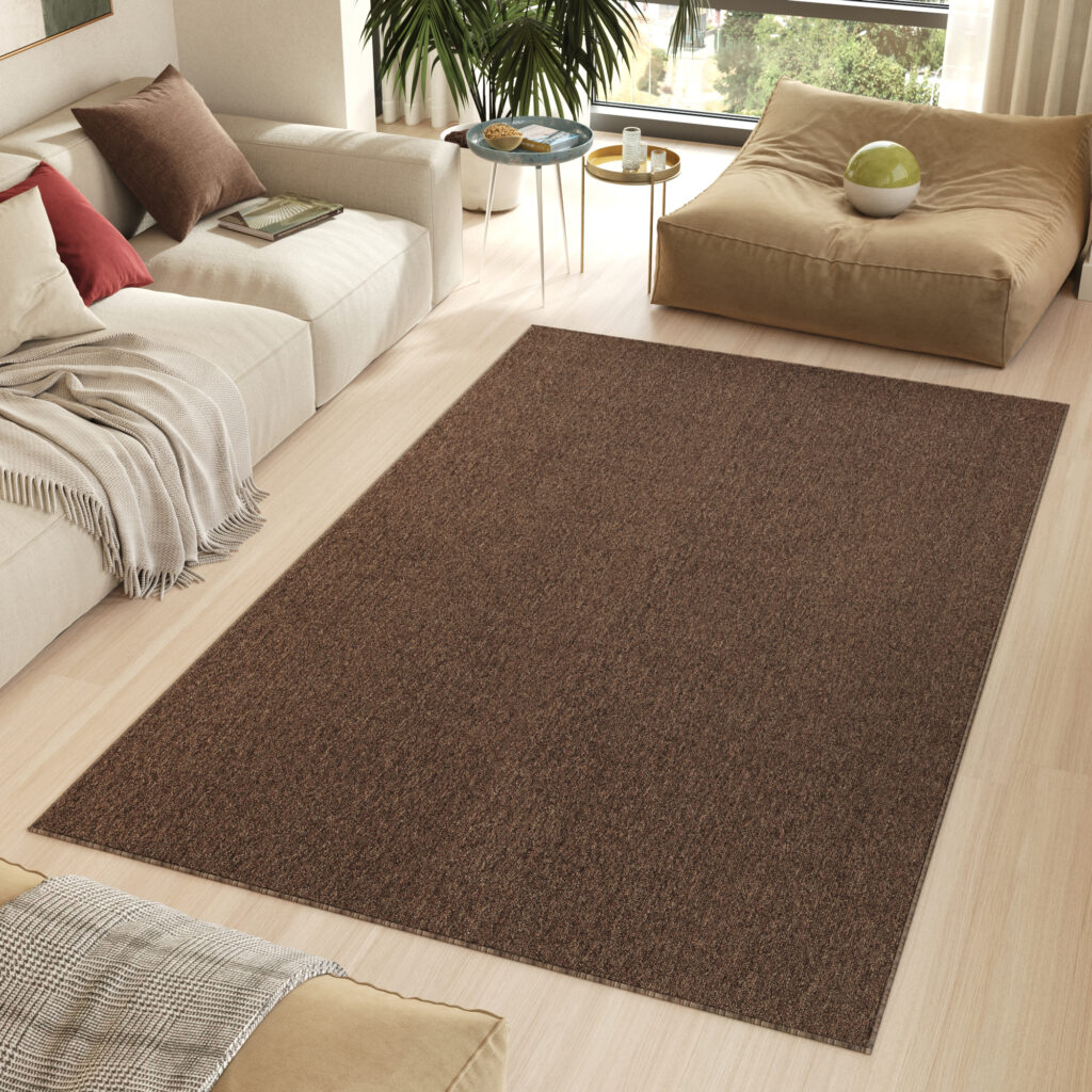Vloerkleed Nizza Bruin Modern Antislip