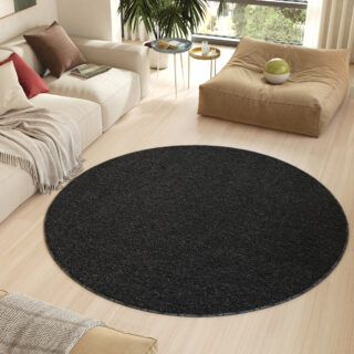 Vloerkleed Nizza Rond Antraciet Modern Antislip