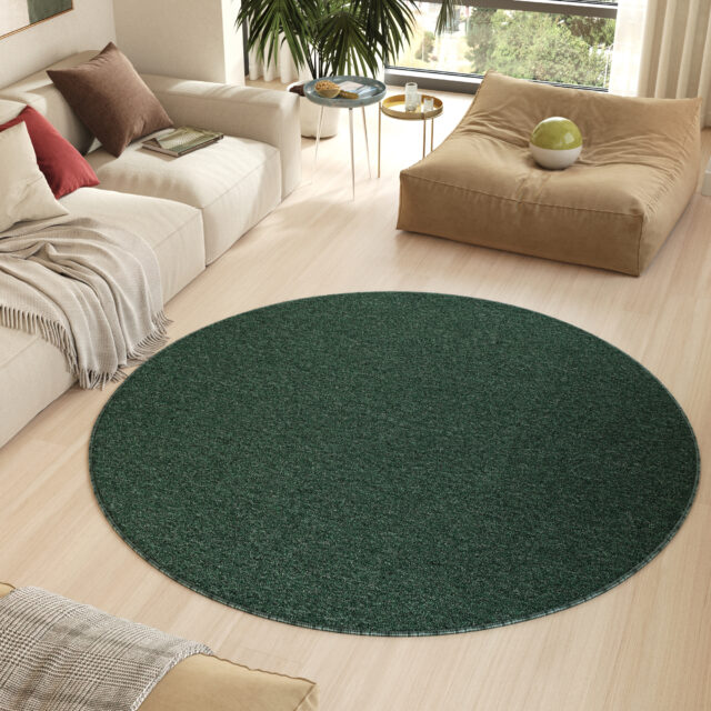 Vloerkleed Nizza Rond Groen Modern Antislip