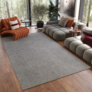 Vloerkleed Noyan Grijs Zilver Modern Antislip