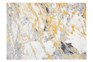 Vloerkleed Shine Creme Grijs Goudkleur Abstract 3D-Effect
