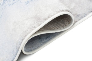 Vloerkleed Shine Creme Grijs Blauw Goudkleur Marmer 3D-Effect