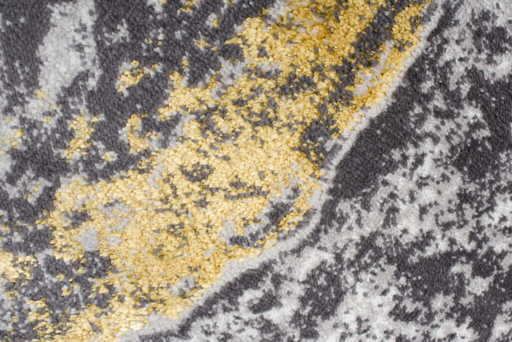 Vloerkleed Shine Grijs Goudkleur Modern Marmer 3D-Effect