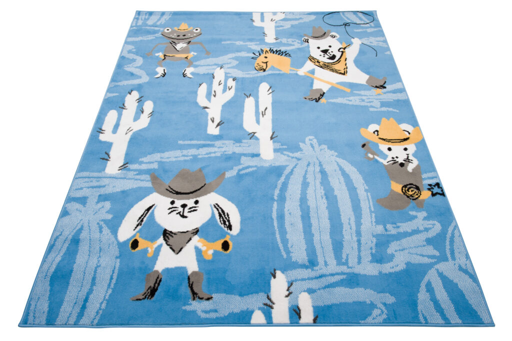 Vloerkleed Jolly Wilde Western Blauw Woonsfeer