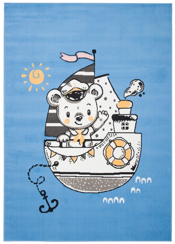 Vloerkleed Jolly Schip Hoogwaardig Blauw Woonsfeer