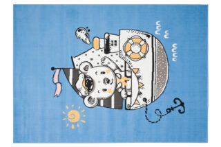 Vloerkleed Jolly Schip Hoogwaardig Blauw Woonsfeer
