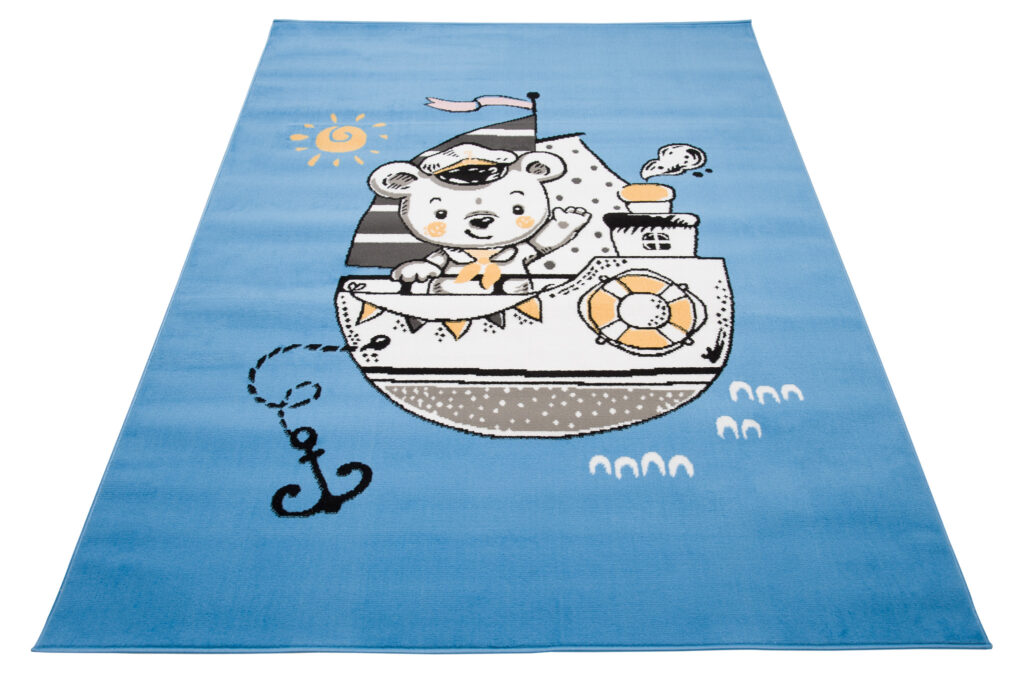 Vloerkleed Jolly Schip Hoogwaardig Blauw Woonsfeer