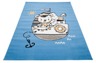 Vloerkleed Jolly Schip Hoogwaardig Blauw Woonsfeer
