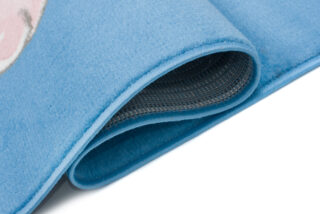 Vloerkleed Jolly Kat Blauw Bloemen Trendy Woonsfeer