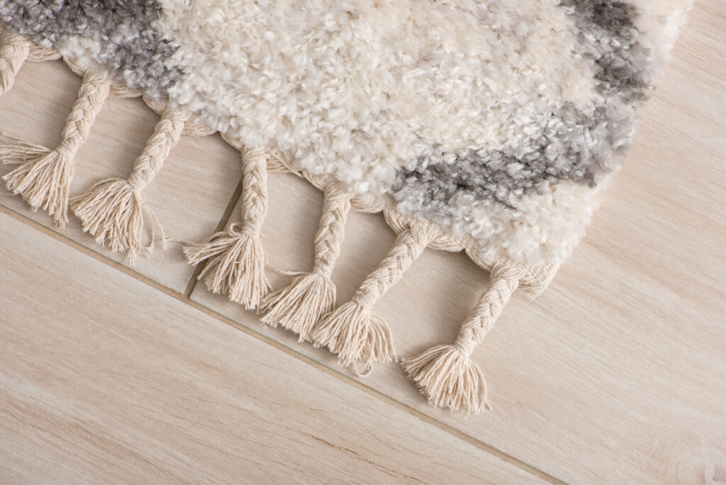 Vloerkleed Versay Fringes Kwastjes Boho Creme Sfeervol