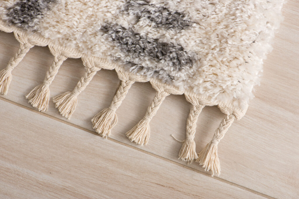 Vloerkleed Versay Fringes Creme Kwastjes Boho Sfeervol Duurzaam