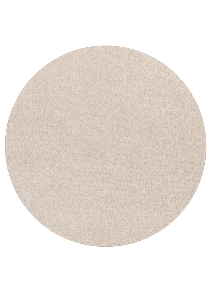 Vloerkleed Nizza Rond Creme Modern Antislip