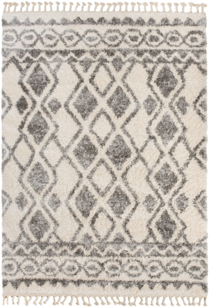 Vloerkleed Versay Fringes Creme Kwastjes Boho Duurzaam