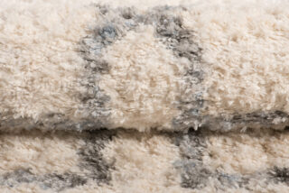 Vloerkleed Versay Fringes Kwastjes Creme Boho Marokkaanse Trellis