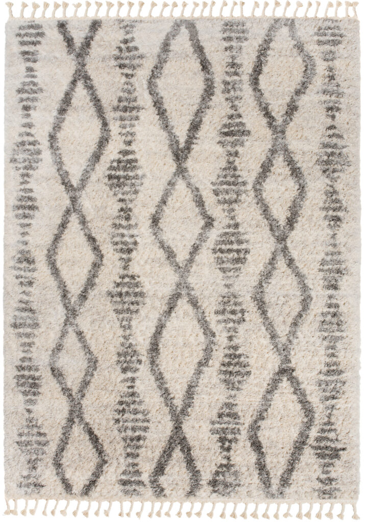 Vloerkleed Versay Fringes Creme Kwastjes Boho Sfeervol Duurzaam
