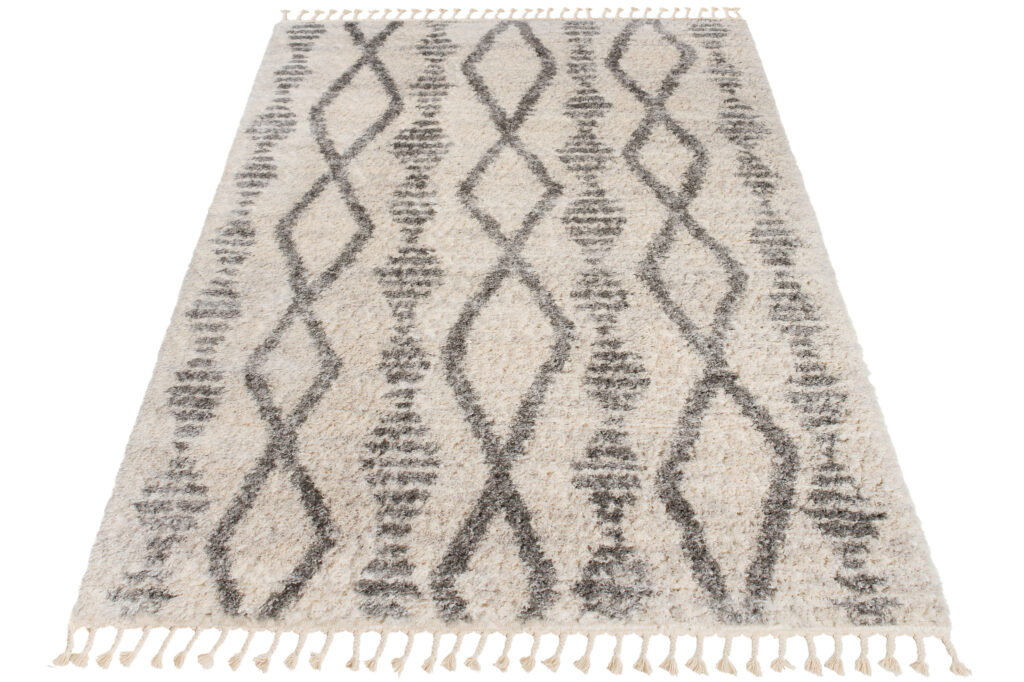 Vloerkleed Versay Fringes Creme Kwastjes Boho Sfeervol Duurzaam