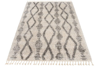 Vloerkleed Versay Fringes Creme Kwastjes Boho Sfeervol Duurzaam