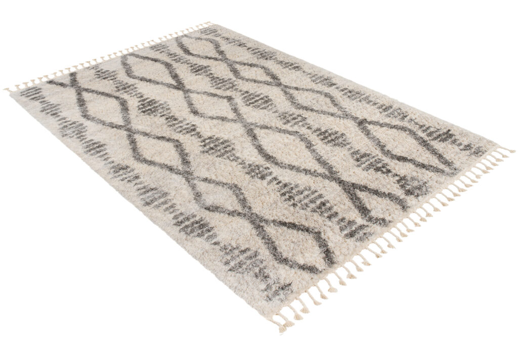 Vloerkleed Versay Fringes Creme Kwastjes Boho Sfeervol Duurzaam