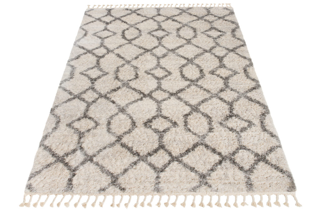 Vloerkleed Versay Fringes Kwastjes Boho Creme Sfeervol