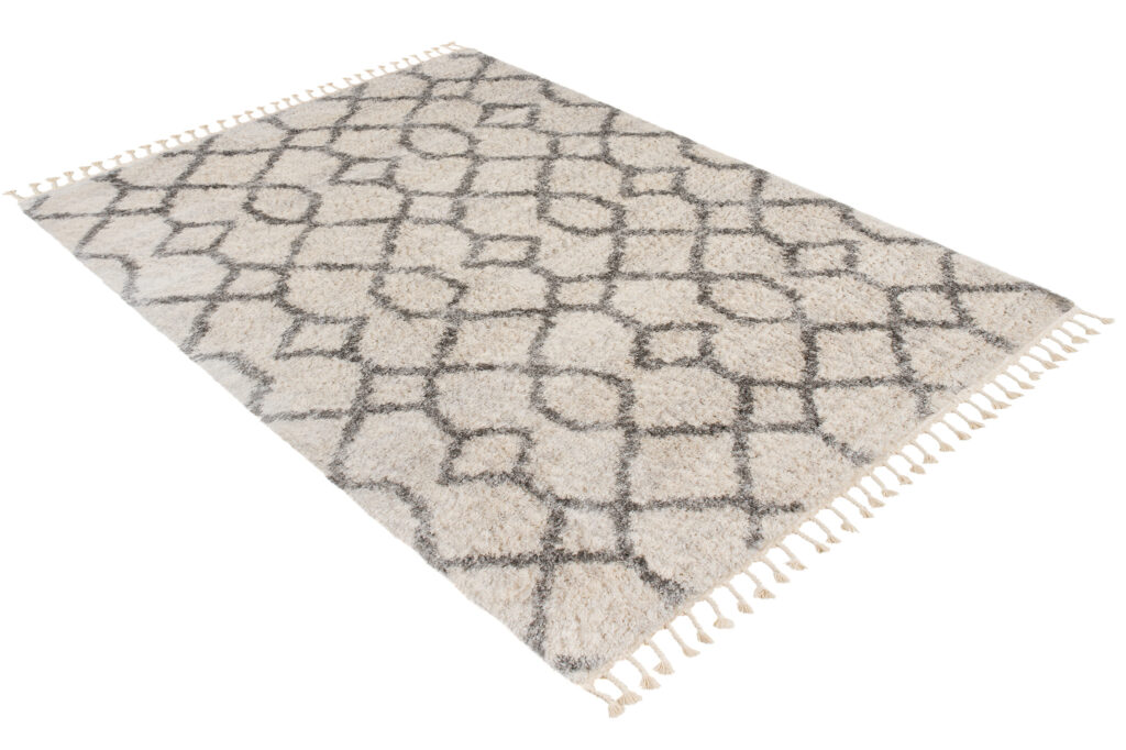 Vloerkleed Versay Fringes Kwastjes Boho Creme Sfeervol