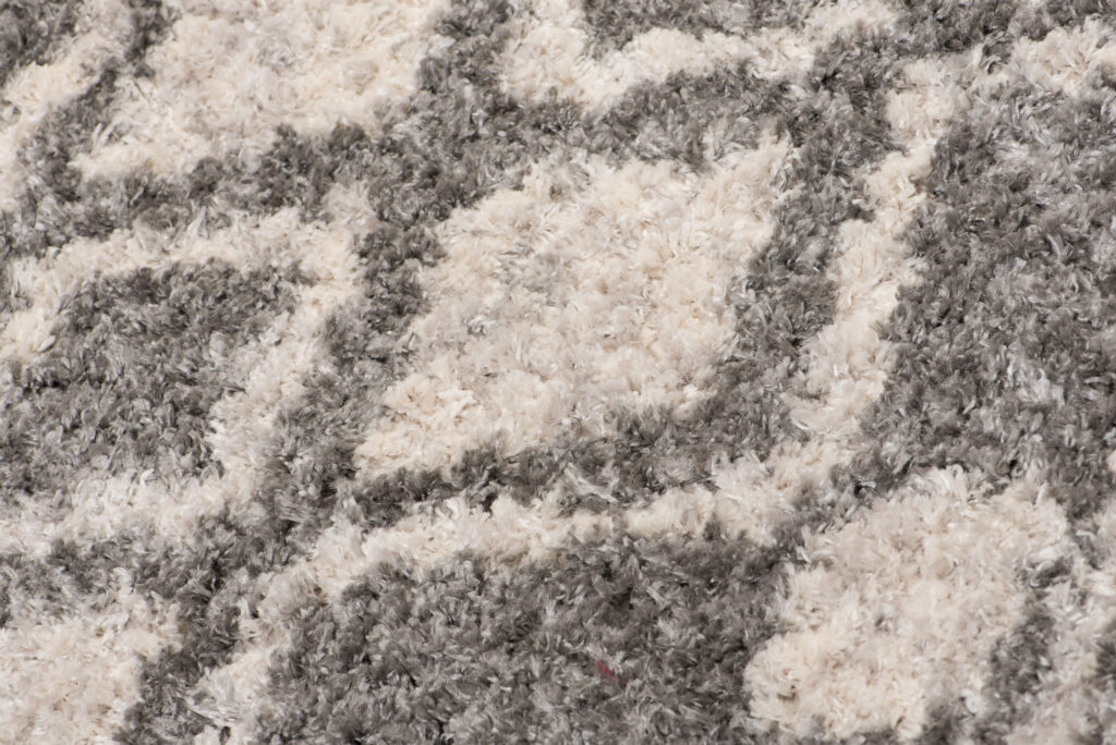 Vloerkleed Versay Fringes Donkergrijs Creme Boho Kwastjes