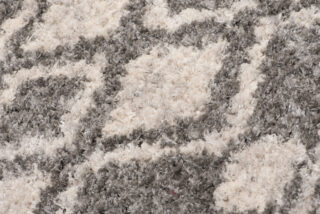 Vloerkleed Versay Fringes Donkergrijs Creme Boho Kwastjes