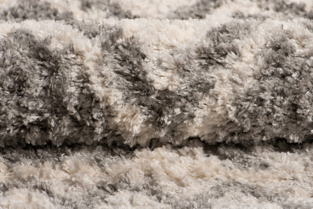 Vloerkleed Versay Fringes Donkergrijs Creme Boho Kwastjes