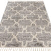Vloerkleed Versay Fringes Grijs Kwastjes Boho Marokkaanse Trellis