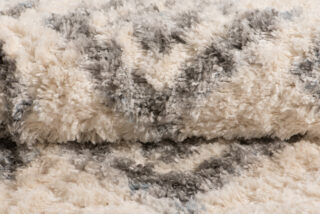 Vloerkleed Versay Fringes Creme Boho Kwastjes Pijlen Woonsfeer