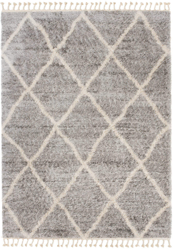 Vloerkleed Versay Fringes Grijs Kwastjes Boho Duurzaam Design