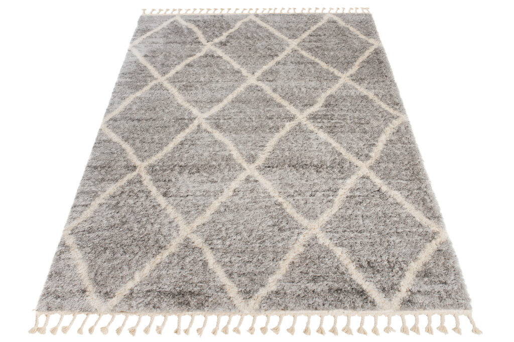 Vloerkleed Versay Fringes Grijs Kwastjes Boho Duurzaam Design