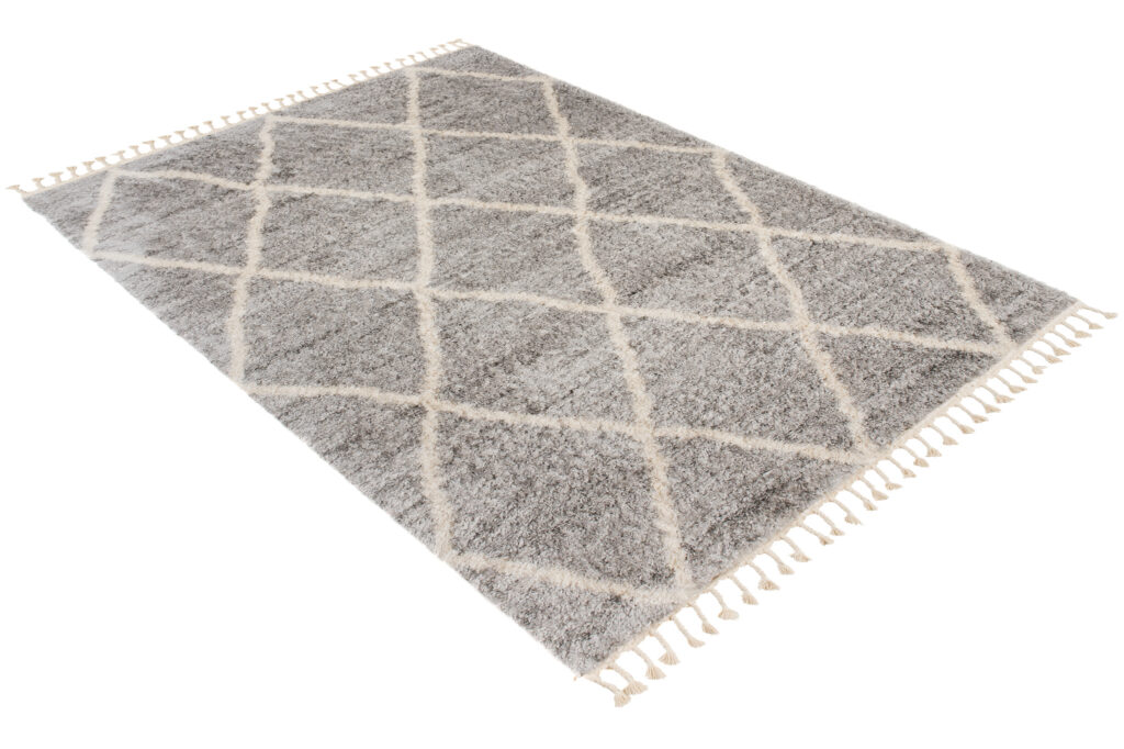 Vloerkleed Versay Fringes Grijs Kwastjes Boho Duurzaam Design