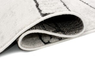 Vloerkleed Lotus Creme Antraciet Abstract Modern Lijnen Interieur