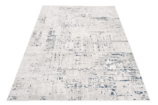 Vloerkleed Lotus Blauw Lichtbeige Design Modern Woonsfeer Sfeervol