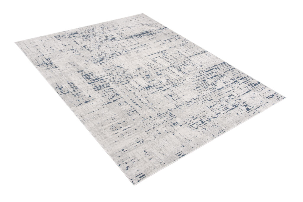Vloerkleed Lotus Blauw Lichtbeige Design Modern Woonsfeer Sfeervol