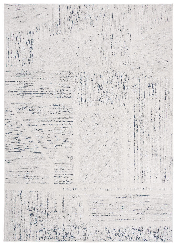 Vloerkleed Lotus Creme Blauw Design Modern Interieur Duurzaam