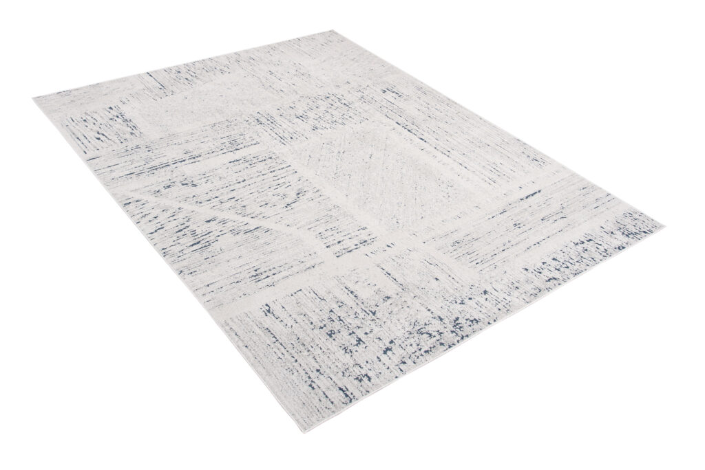 Vloerkleed Lotus Creme Blauw Design Modern Interieur Duurzaam