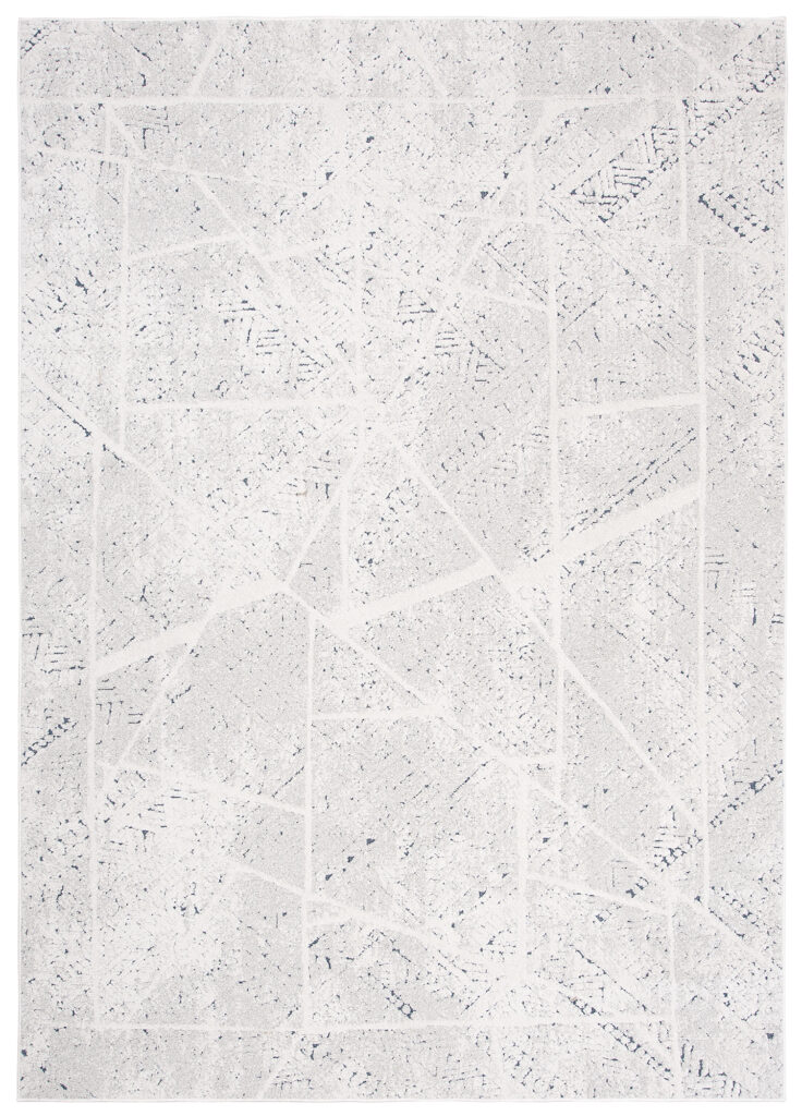 Vloerkleed Lotus Creme Wit Blauw Modern Design Interieur Duurzaam