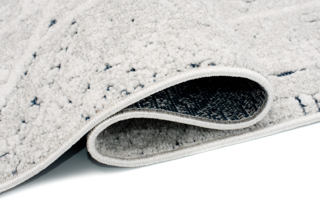 Vloerkleed Lotus Creme Wit Blauw Modern Design Interieur Duurzaam