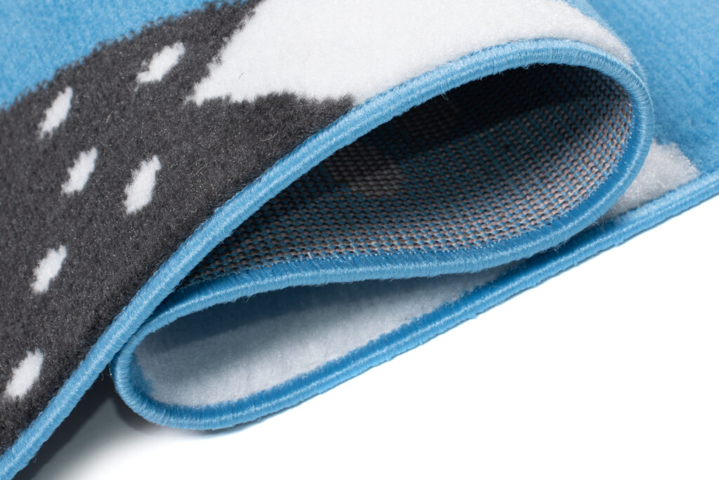 Vloerkleed Jolly Beer Wolken Blauw Trendy Woonsfeer