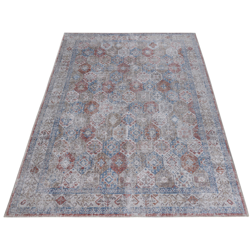 Vloerkleed Ritz Veelkleurig Mozaïek Vintage