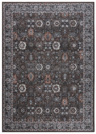 Vloerkleed Ritz Bruin Zwart Ornamenten