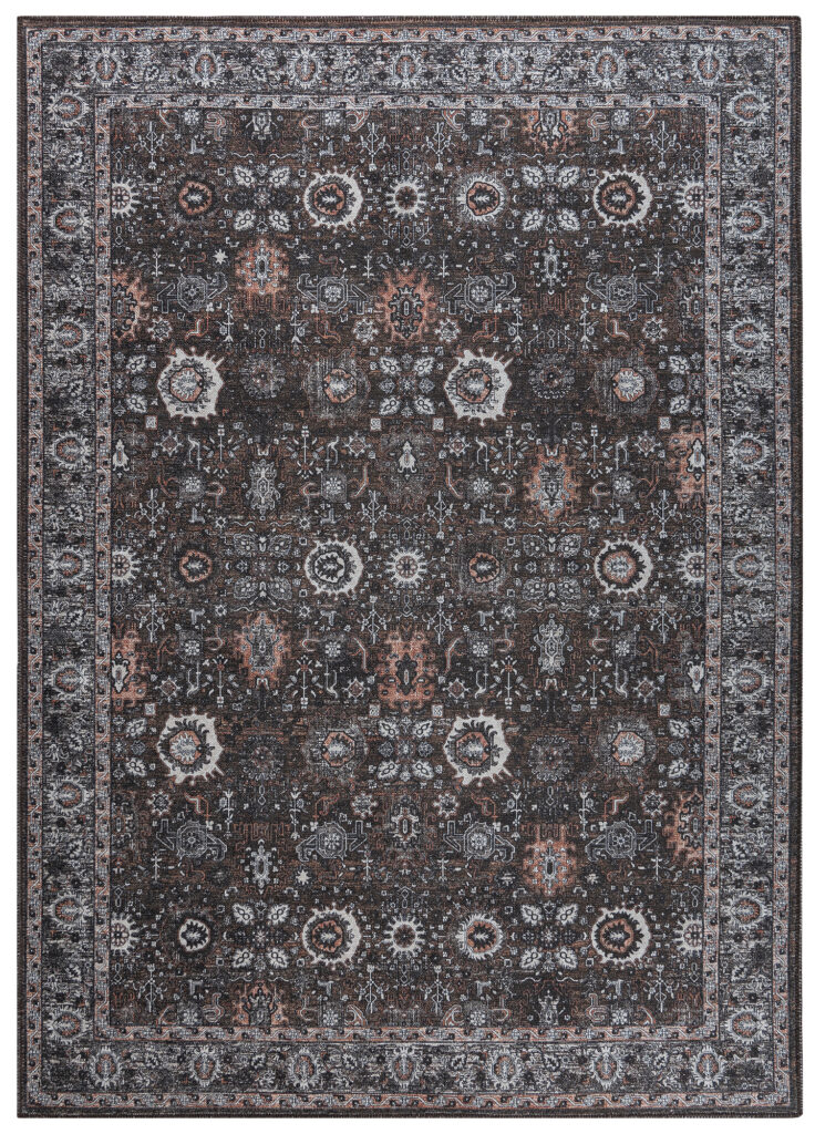 Vloerkleed Ritz Bruin Zwart Ornamenten
