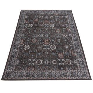 Vloerkleed Ritz Bruin Zwart Ornamenten