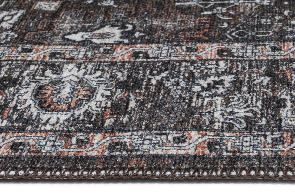 Vloerkleed Ritz Bruin Zwart Ornamenten