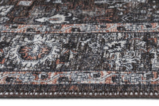 Vloerkleed Ritz Bruin Zwart Ornamenten